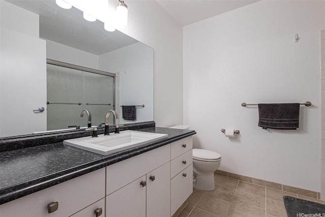 91-1105 Namahoe St Unit 2G, Kapolei, HI 96707 - full bath with vanity, a shower with shower door, and tile patterned floors