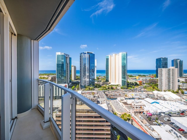 1288 Kapiolani Blvd Unit I2808, Honolulu, HI 96814 - balcony featuring a view of city and a water view