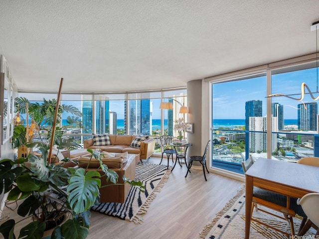 1288 Kapiolani Blvd Unit I2808, Honolulu, HI 96814 - sunroom featuring a city view and a water view