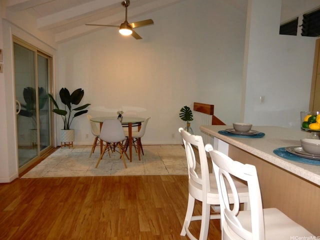 45-995 Wailele Rd Unit 29, Kaneohe, HI 96744 - dining area with light wood-style floors and ceiling fan