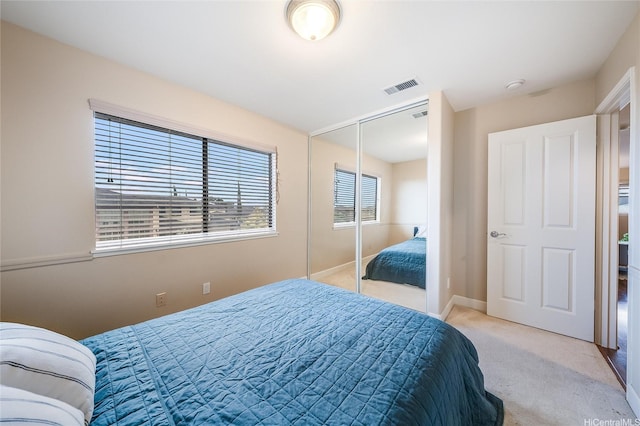 95-1021 Hoama St, Mililani, HI 96789 - bedroom featuring light carpet and a closet