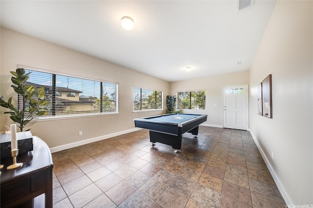 95-1021 Hoama St, Mililani, HI 96789 - recreation room with pool table and stone finish flooring