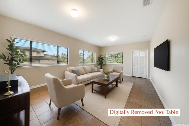 95-1021 Hoama St, Mililani, HI 96789 - tiled living area featuring baseboards