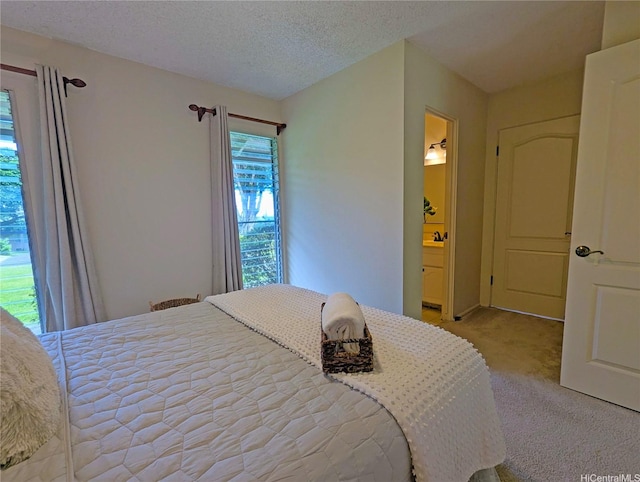 46-426 Hololio St, Kaneohe, HI 96744 - carpeted bedroom with a textured ceiling and connected bathroom