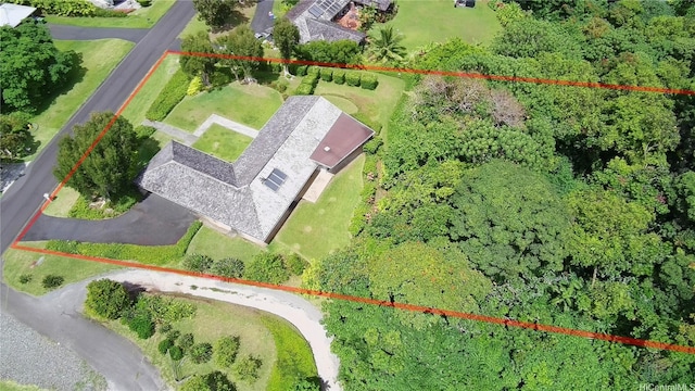 46-426 Hololio St, Kaneohe, HI 96744 - view from above of property featuring property parcel outlined