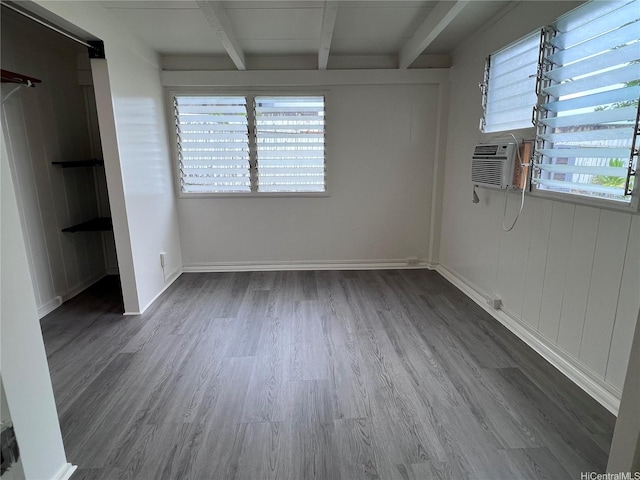 2212 Amokemoke St, Pearl City, HI 96782 - unfurnished bedroom with beam ceiling and dark wood finished floors