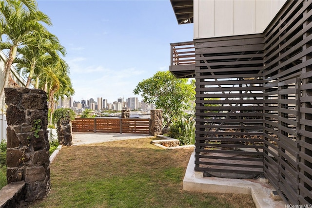 1849 Vancouver Pl, Honolulu, HI 96822 - view of grassy yard featuring a view of skyline