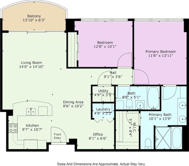 1837 Kalakaua Ave Unit 2209, Honolulu, HI 96815 - view of room layout