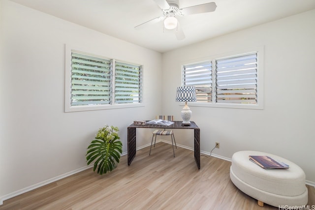 98-219 Pahemo St, Aiea, HI 96701 - office space with light wood-type flooring and ceiling fan