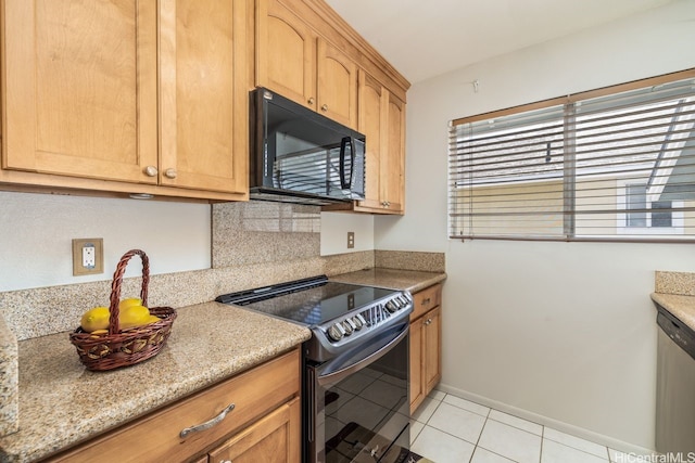 91-1005 Leleoi St Unit 91, Ewa Beach, HI 96706 - kitchen with appliances with stainless steel finishes, backsplash, and light tile patterned flooring