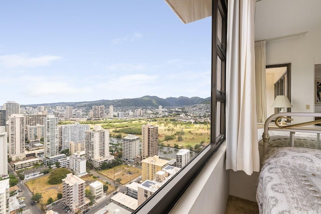 201 Ohua Ave Unit 3702-1, Penthouse Honolulu, HI 96815 - bedroom with a city view and a mountain view