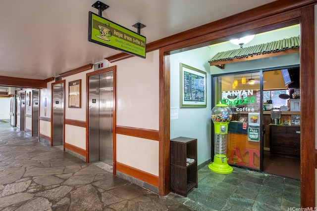 201 Ohua Ave Unit 3702-1, Penthouse Honolulu, HI 96815 - corridor with stone finish flooring and elevator