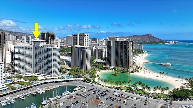1777 Ala Moana Blvd Unit 2203, Honolulu, HI 96815 - view of urban area featuring expansive beach