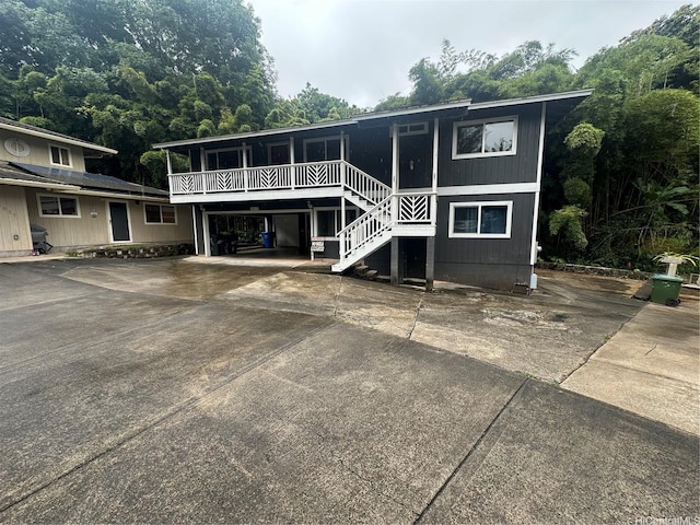 1817 Kalie Pl Unit B, Wahiawa, HI 96786 - view of front of home with stairs and driveway