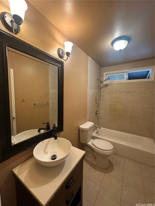 1817 Kalie Pl Unit B, Wahiawa, HI 96786 - bathroom with tile patterned flooring, vanity, and bathtub / shower combination