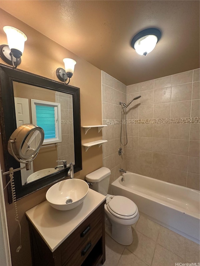 1817 Kalie Pl Unit B, Wahiawa, HI 96786 - full bath featuring tile patterned floors, shower / washtub combination, and vanity