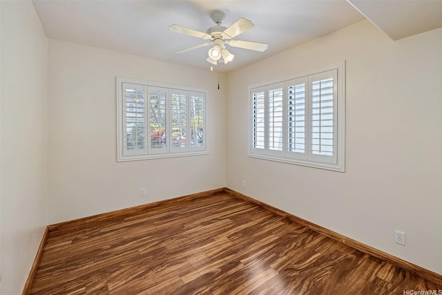 91-1037 Paaoloulu Way, Kapolei, HI 96707 - spare room with healthy amount of natural light, wood finished floors, and ceiling fan