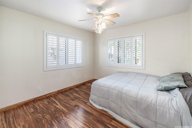 91-1037 Paaoloulu Way, Kapolei, HI 96707 - bedroom with wood finished floors and ceiling fan