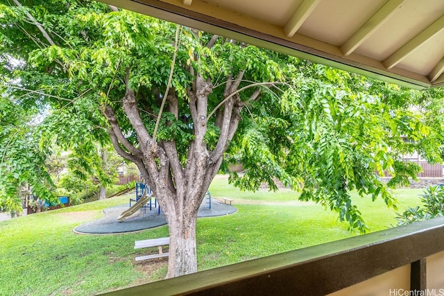 96-226 Waiawa Rd Unit 46, Pearl City, HI 96782 - view of green lawn with a playground