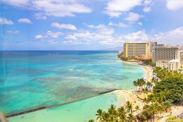 2500 Kalakaua Ave Unit 2103, Honolulu, HI 96815 - water view with nearby beach and nearby urban area