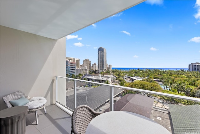 383 Kalaimoku St Unit 1006, Honolulu, HI 96815 - balcony featuring a city view and a water view