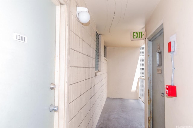 1215 Alexander St Unit 1201, Honolulu, HI 96826 - hall with concrete flooring