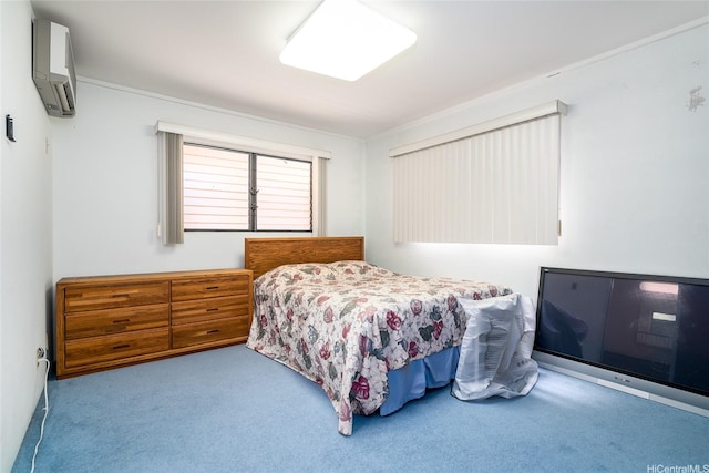 87-201 Paakea Rd, Waianae, HI 96792 - carpeted bedroom with a wall mounted air conditioner