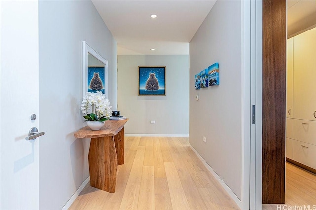 1118 Ala Moana Blvd Unit 2000/2002, Honolulu, HI 96814 - hallway with light wood-style floors and recessed lighting