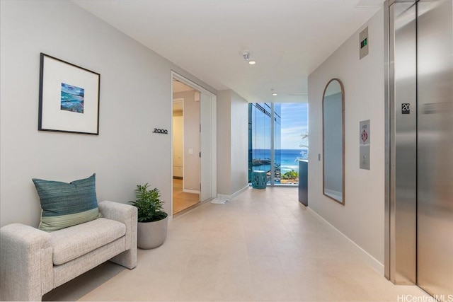 1118 Ala Moana Blvd Unit 2000/2002, Honolulu, HI 96814 - hall with elevator and recessed lighting
