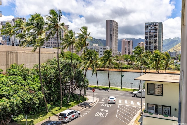 445 Kaiolu St Unit 407, Honolulu, HI 96815 - water view with nearby urban area and a mountainous background