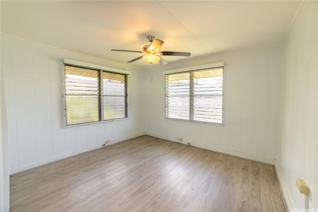 741 Alewa Dr Unit A, Honolulu, HI 96817 - unfurnished room featuring wood finished floors and ceiling fan