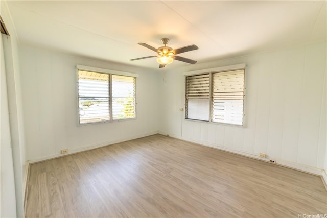 741 Alewa Dr Unit A, Honolulu, HI 96817 - empty room featuring wood finished floors and a ceiling fan