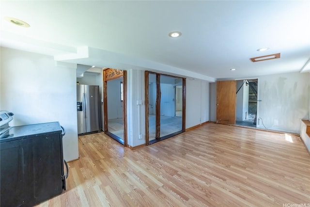 741 Alewa Dr Unit A, Honolulu, HI 96817 - spare room with light wood-type flooring and recessed lighting