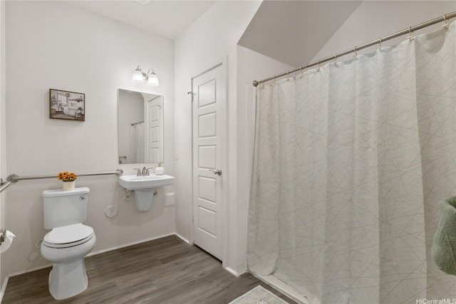 91-3575 Kauluakoko Sts Unit 1202, Ewa Beach, HI 96706 - full bathroom featuring wood finished floors and curtained shower
