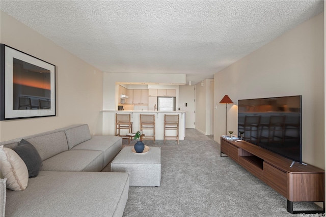 1717 Mott Smith Dr Unit 2811, Honolulu, HI 96822 - living room with carpet floors and a textured ceiling