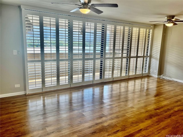 46-035 Konohiki St Unit 3832, Kaneohe, HI 96744 - spare room with a ceiling fan and wood finished floors