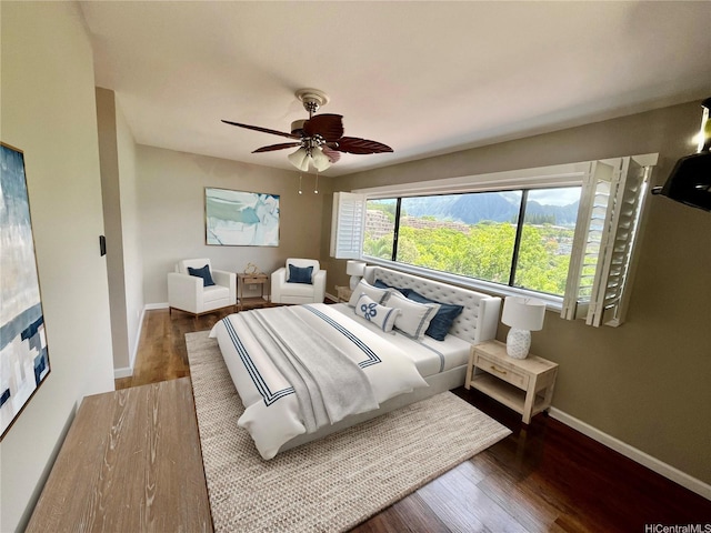 46-035 Konohiki St Unit 3832, Kaneohe, HI 96744 - bedroom featuring wood finished floors and a ceiling fan