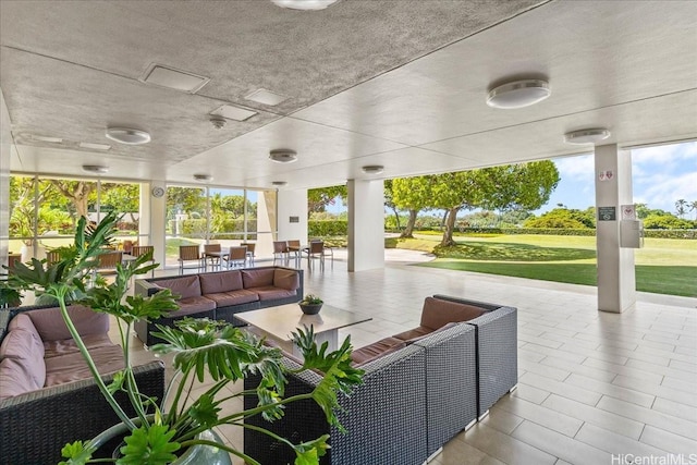 1350 Ala Moana Blvd Unit 3004, Honolulu, HI 96814 - view of patio / terrace featuring an outdoor living space