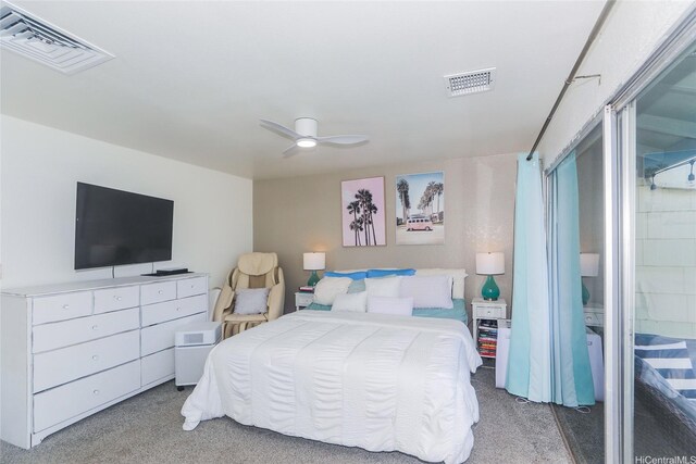 94-271 Kupulau Pl, Mililani, HI 96789 - bedroom with light colored carpet and ceiling fan