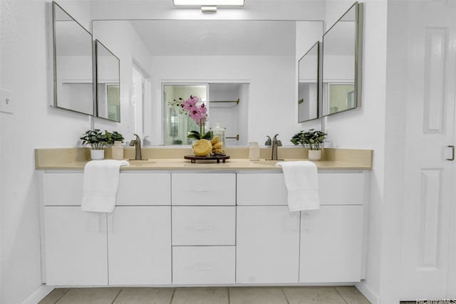 94-1023 Maiau St Unit 172, Waipahu, HI 96797 - bathroom with double vanity and tile patterned flooring
