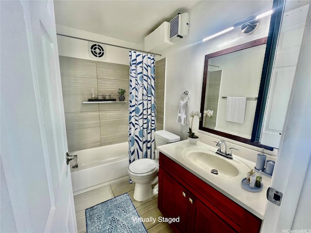 51-636 Kamehameha Hwy Unit 4412, Kaaawa, HI 96730 - bathroom featuring vanity, shower / bath combination with curtain, and tile patterned flooring