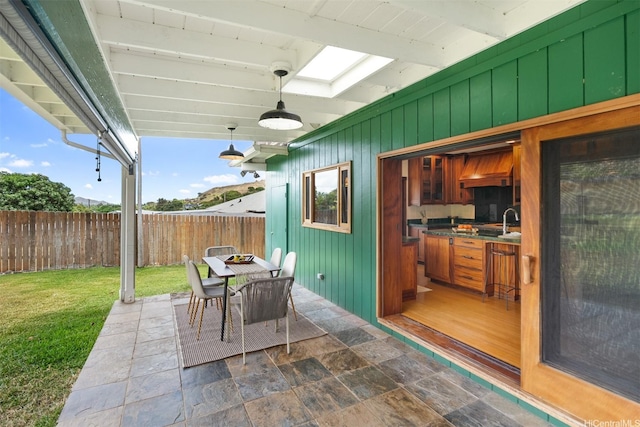 1371 Hele St, Kailua, HI 96734 - fenced backyard featuring outdoor dining space and a patio area