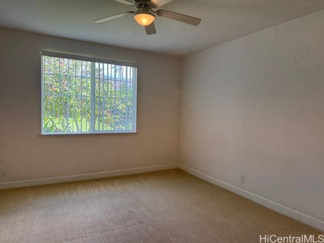 92-1055 Koio Dr Unit M36-6, Kapolei, HI 96707 - spare room with light colored carpet and ceiling fan