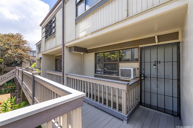 98-310 Kamehameha Hwy Unit 224, Aiea, HI 96701 - wooden terrace with cooling unit