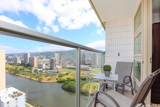 445 Seaside Ave Unit 3316, Honolulu, HI 96815 - balcony featuring a water view and a view of city