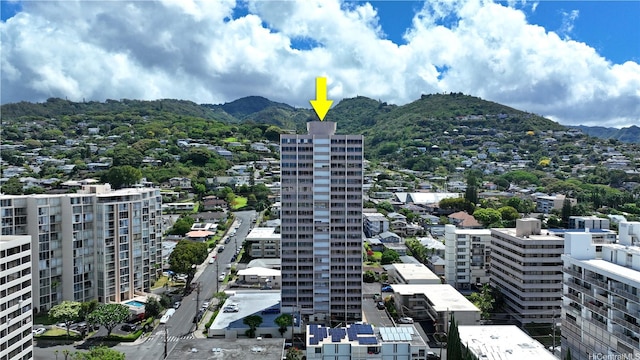 1310 Heulu St Unit 301, Honolulu, HI 96822 - bird's eye view of a mountain backdrop