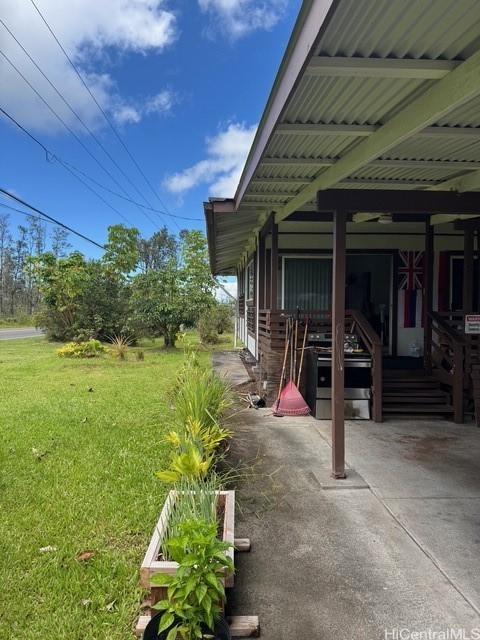 16-2033 Hibiscus Dr, Pahoa, HI 96778 - view of patio / terrace featuring a grill