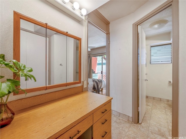 417 Nohonani St Unit 312, Honolulu, HI 96815 - bathroom with vanity and tile patterned flooring