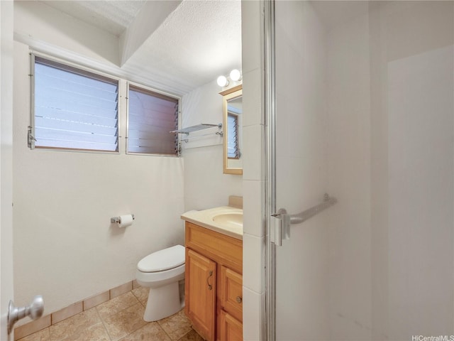 417 Nohonani St Unit 312, Honolulu, HI 96815 - bathroom with vanity, a shower stall, and tile patterned floors