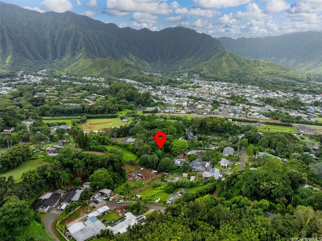 47-66 Okana Pl, Kaneohe, HI 96744 - view of property location featuring a mountain backdrop and nearby suburban area
